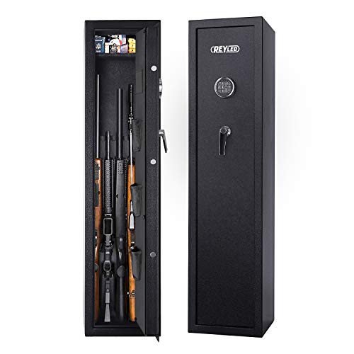 REYLEO Rifle Safe,Quick Access 7-10 Storage, Large Safes f...