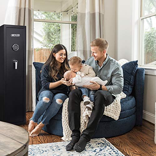REYLEO Rifle Safe,Quick Access 7-10 Storage, Large Safes f...