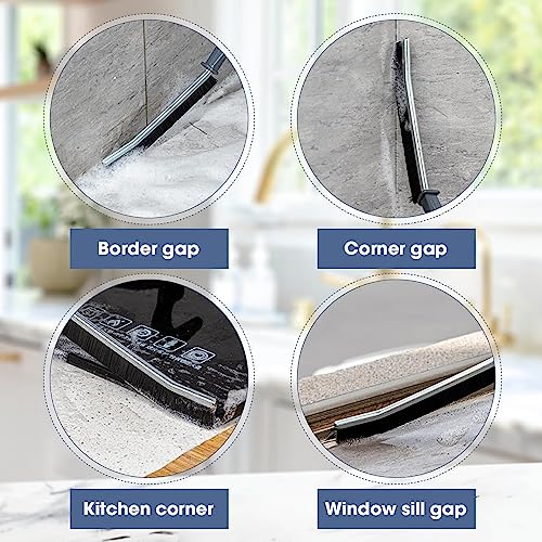 Hard-Bristled Crevice Cleaning Brush, Grout Cleaner Scrub Brush De...