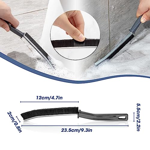 Hard-Bristled Crevice Cleaning Brush, Grout Cleaner Scrub Brush De...