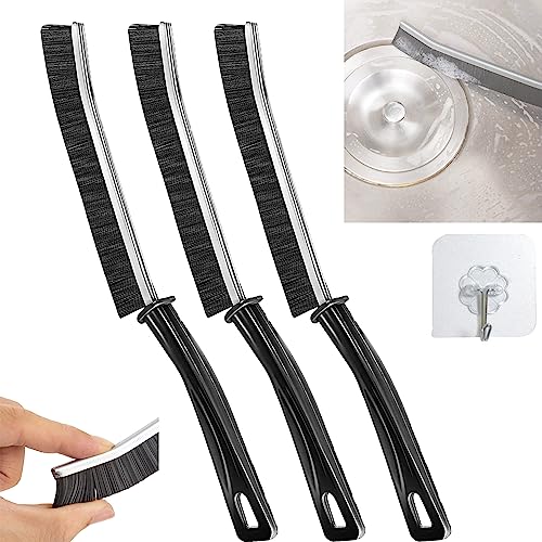 Hard-Bristled Crevice Cleaning Brush, Grout Cleaner Scrub Brush De...