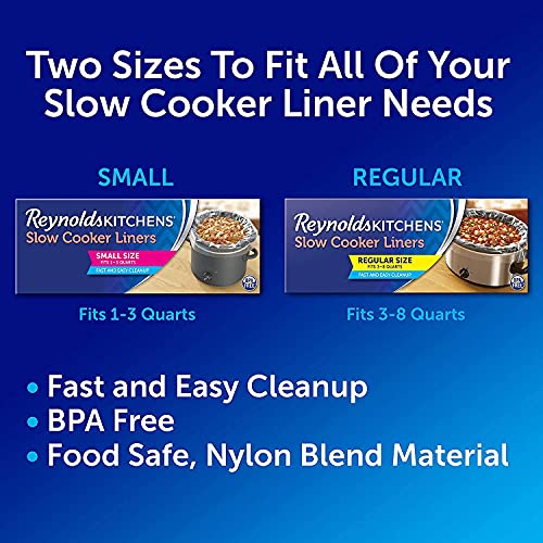 Reynolds Kitchens Slow Cooker Liners, Regular Fits 3-8 Quarts, 2...