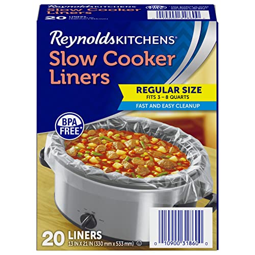 Reynolds Kitchens Slow Cooker Liners, Regular Fits 3-8 Quarts, 2...