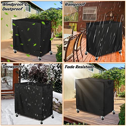 Patio Cooler Cart Cover, Fits for Most 80 Quart Rolling Cooler Car...