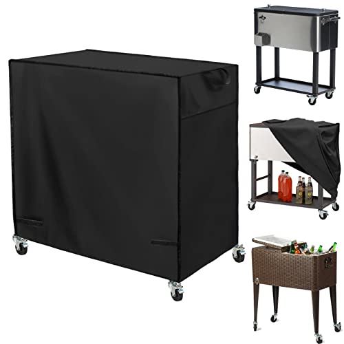 Patio Cooler Cart Cover, Fits for Most 80 Quart Rolling Cooler Car...