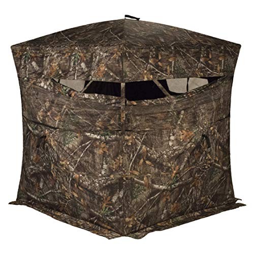 RHINO Blinds R150-RTE 3 Person Hunting Ground Blind, Realtree Edge