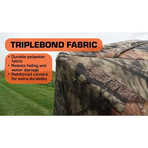 Rhino Blinds R200-MOC 3 Person Hunting Ground Blind, Mossy Oak Bre...