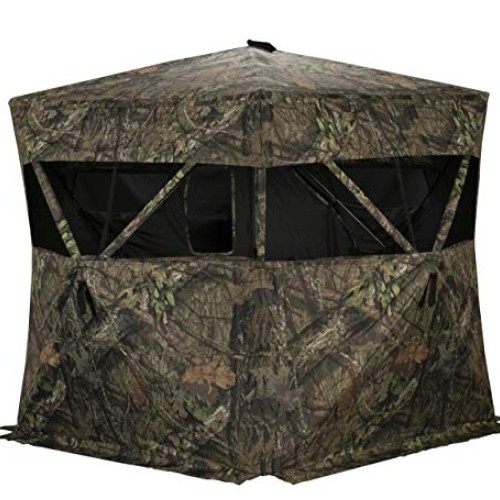 Rhino Blinds R200-MOC 3 Person Hunting Ground Blind, Mossy Oak Bre...