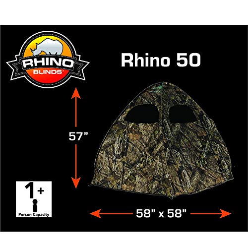 Rhino Blinds R50-RTE Realtree Edge Easy Assembly Water Repellent A...