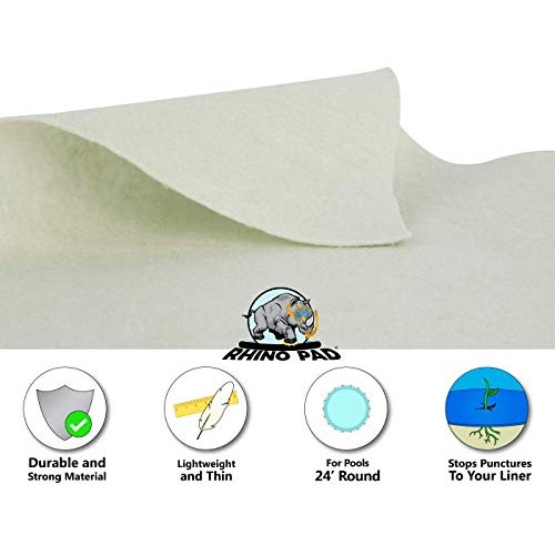 Rhino Pad 24-Foot Round Pool Liner Pad for Above Ground Swimming P...