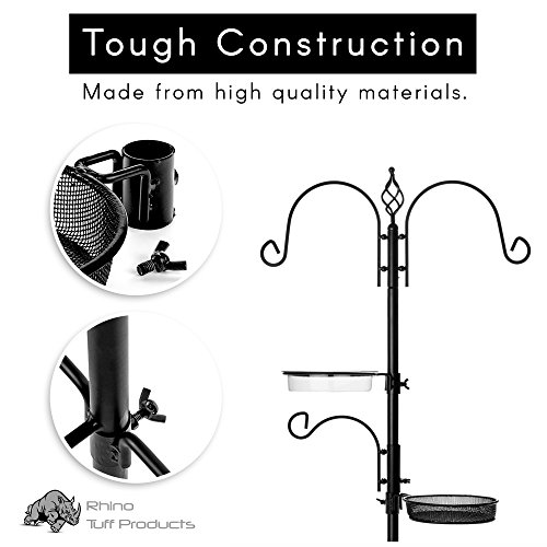 Rhino Tuff Products Bird Feeder Stand: Deluxe Platform feeding sta...