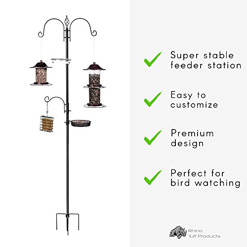 Rhino Tuff Products Bird Feeder Stand: Deluxe Platform feeding sta...