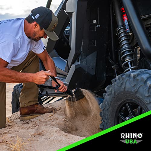 RHINO USA Folding Survival Shovel w/Pick - Heavy Duty Carbon Steel...