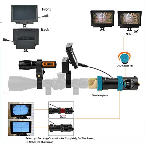 RHYTHMARTS Upgrade Digital Night Vision Monoculars for Riflescop...