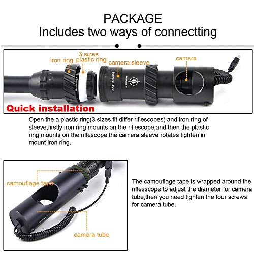 RHYTHMARTS Upgrade Digital Night Vision Monoculars for Riflescop...
