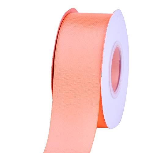 Ribest 1-1/2 inch 25 Yards Solid Double Face Satin Ribbon Per Roll...