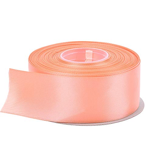 Ribest 1-1/2 inch 25 Yards Solid Double Face Satin Ribbon Per Roll...
