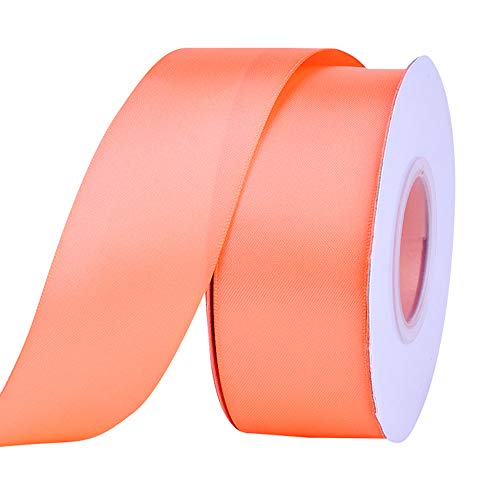 Ribest 1-1/2 inch 25 Yards Solid Double Face Satin Ribbon Per Roll...
