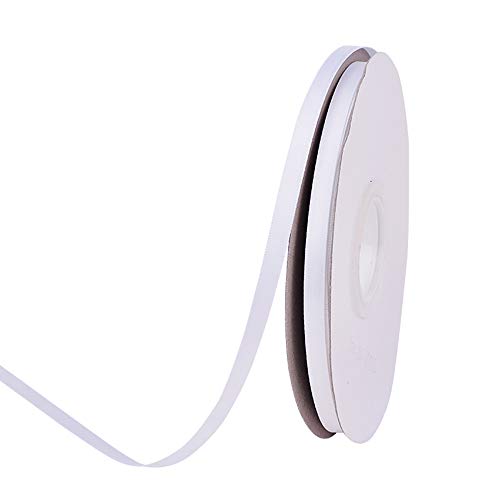 Ribest 1/4 inch 50 Yards Solid Double Face Satin Ribbon Per Roll f...