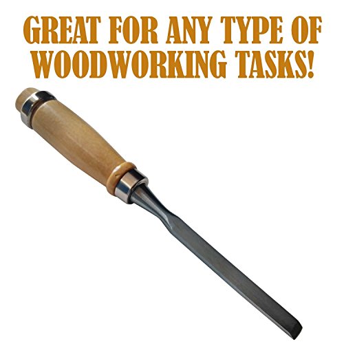 RICE Professional Wood Carving Chisel Set - 12 Piece Sharp Woodwor...