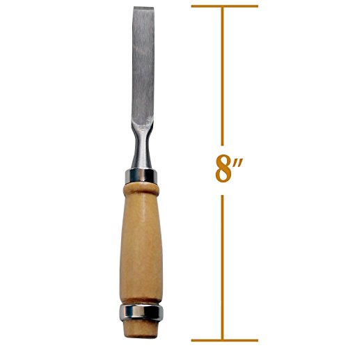 RICE Professional Wood Carving Chisel Set - 12 Piece Sharp Woodwor...