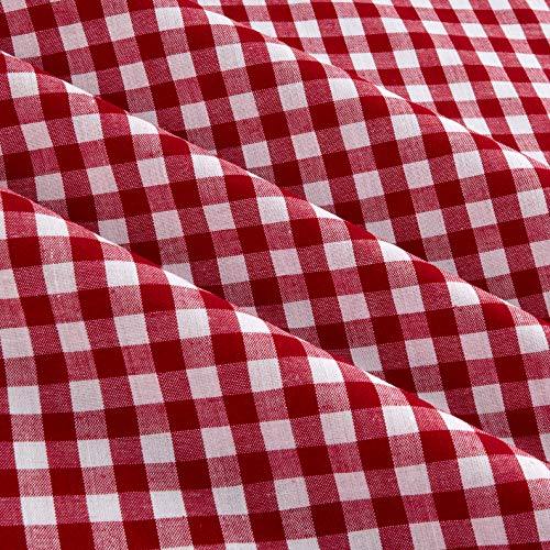 Richland Textiles 0433637 Richcheck 60in Gingham Check 1/4in Red F...