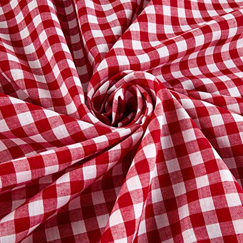 Richland Textiles 0433637 Richcheck 60in Gingham Check 1/4in Red F...