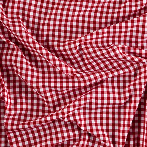 Richland Textiles 0433637 Richcheck 60in Gingham Check 1/4in Red F...