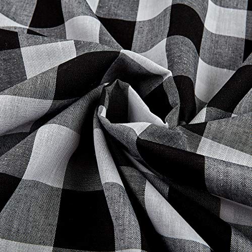 Richland Textiles Richcheck 60 Gingham Check 1 Fabric, Black, ...