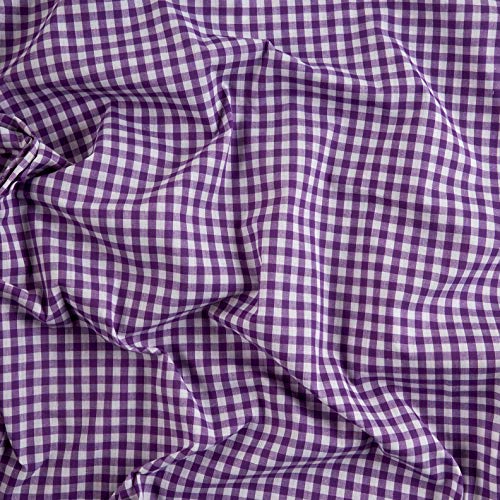 Richland Textiles Richcheck 60in Gingham Check 1/4in Purple Fabric...