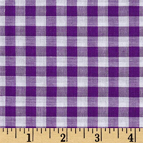 Richland Textiles Richcheck 60in Gingham Check 1/4in Purple Fabric...