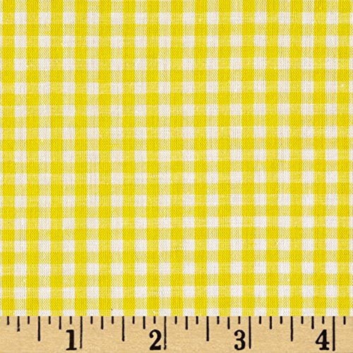 Richland Textiles Richcheck 60in Gingham Check 1/8in Yellow Fabric...