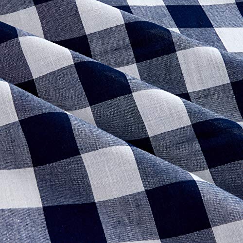 Richland Textiles Richcheck 60in Gingham Check 1in Navy Fabric By ...
