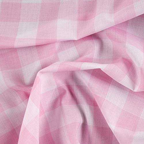 Richland Textiles Richcheck 60in Gingham Check 1in Pink Fabric By ...
