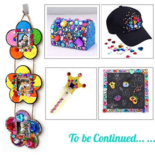 Self Adhesive Craft Jewels Jumbo Bling Crystal Gem Stickers Assort...