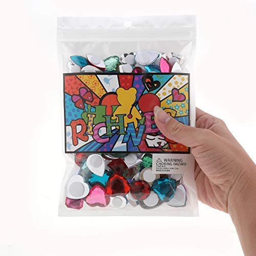 Self Adhesive Craft Jewels Jumbo Bling Crystal Gem Stickers Assort...