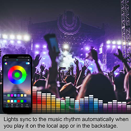 LED Strip Lights,Bluetooth Music LED Light Strip,32.8ft RGB LED Li...