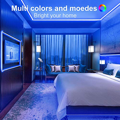 LED Strip Lights,Bluetooth Music LED Light Strip,32.8ft RGB LED Li...