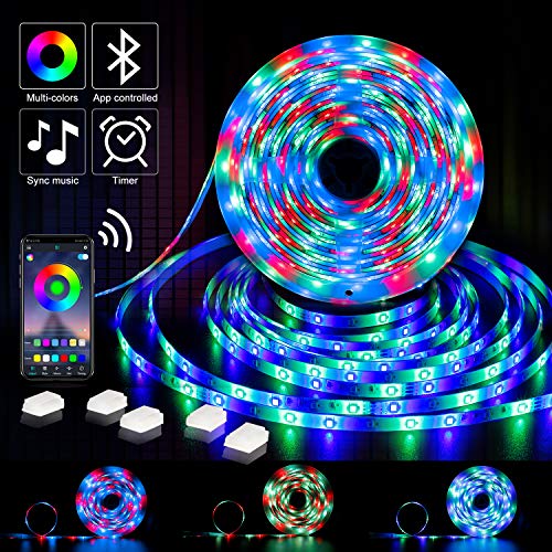 LED Strip Lights,Bluetooth Music LED Light Strip,32.8ft RGB LED Li...