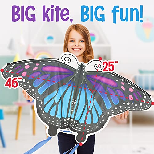 Richtim Large Butterfly Kites for Kids, Great Outdoor Toy for Begi...