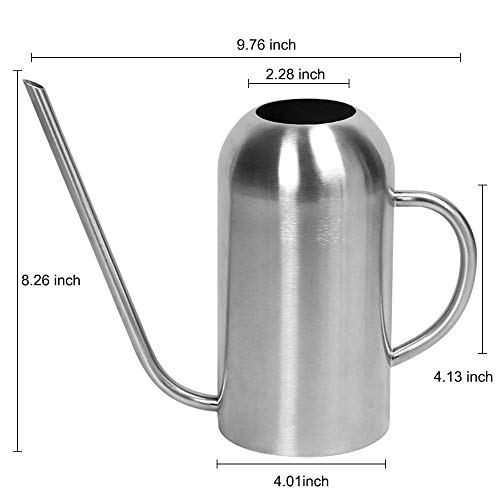 Ridering Stainless Steel Watering Can,53Oz/1.5ML Resistant Scratch...