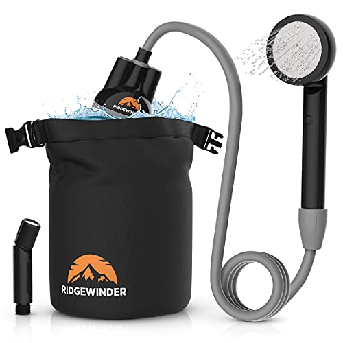 Ridgewinder Portable Shower for Camping with Dry Bag - Camp Shower...