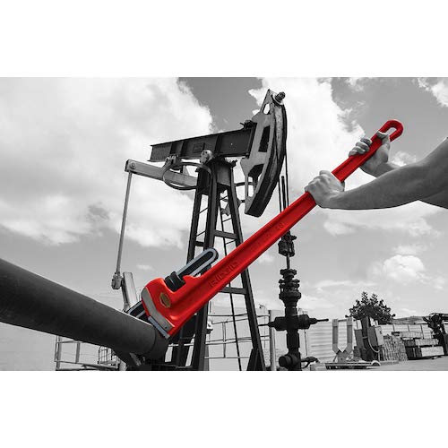 RIDGID 31010 Model 10 Heavy-Duty Straight Pipe Wrench, 10-inch Plu...