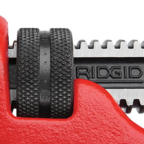 RIDGID 31010 Model 10 Heavy-Duty Straight Pipe Wrench, 10-inch Plu...