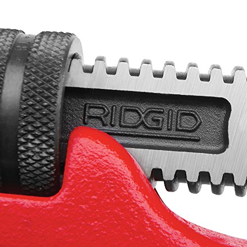 RIDGID 31010 Model 10 Heavy-Duty Straight Pipe Wrench, 10-inch Plu...
