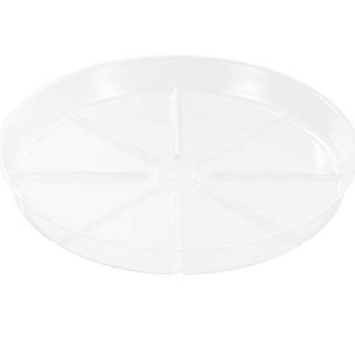 Riefie 12 Pack of 12 Inch Plastic Plant Saucer, Clear Drip Trays f...