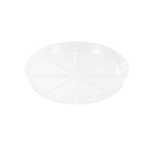 Riefie 12 Pack of 12 Inch Plastic Plant Saucer, Clear Drip Trays f...