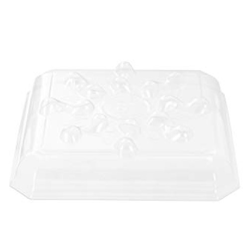 Riefie 5 Pack of 8 inch Plastic Saucer, Square Clear Drip Trays fo...