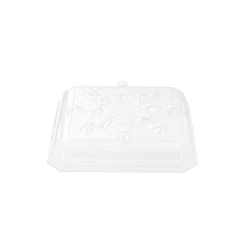 Riefie 5 Pack of 8 inch Plastic Saucer, Square Clear Drip Trays fo...