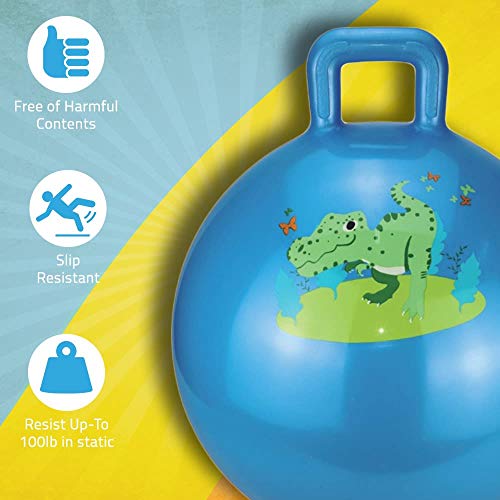 RIGMA Hopper Ball - Bouncy Ball with Handle - Air Pump Included - ...